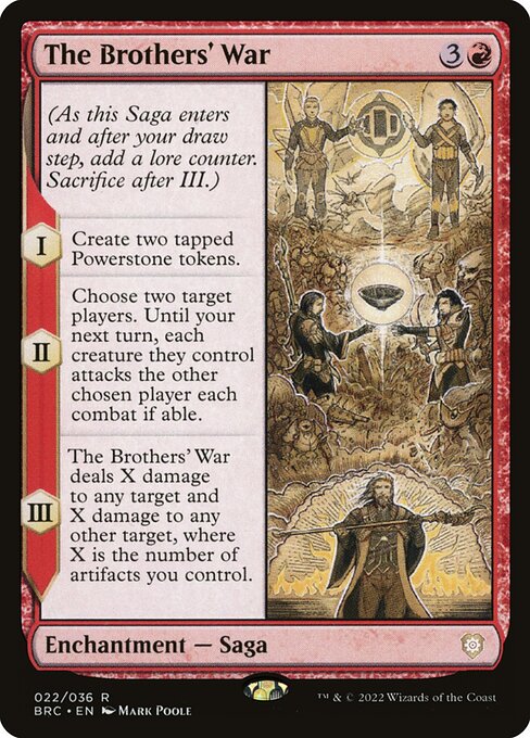 naokuroshop MTG [BRC][0022][赤][R][[EN][兄弟戦争/The Brothers' War]（foil） NM