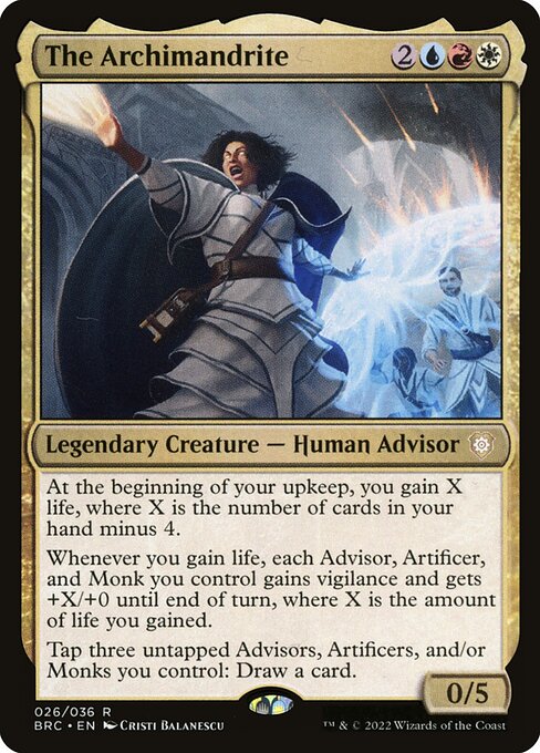 naokuroshop MTG [BRC][0026][多][R][[EN][最高機構長/The Archimandrite]（foil） NM