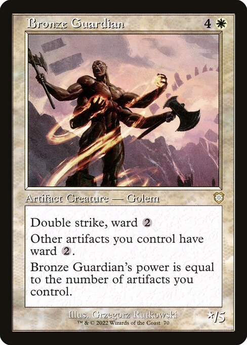 naokuroshop MTG [BRC][0070][白][R][[EN][青銅の守護者/Bronze Guardian] NM