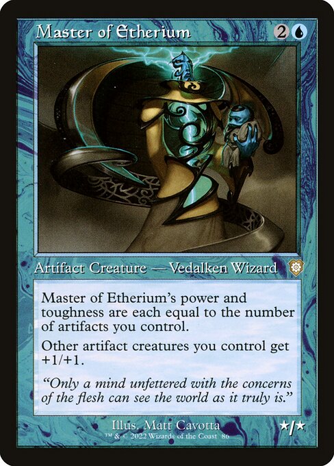 naokuroshop MTG [BRC][0086][青][R][[EN][エーテリウムの達人/Master of Etherium] NM