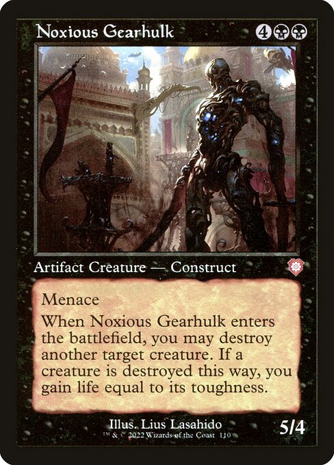 naokuroshop MTG [BRC][0110][黒][M][[EN][害悪の機械巨人/Noxious Gearhulk] NM