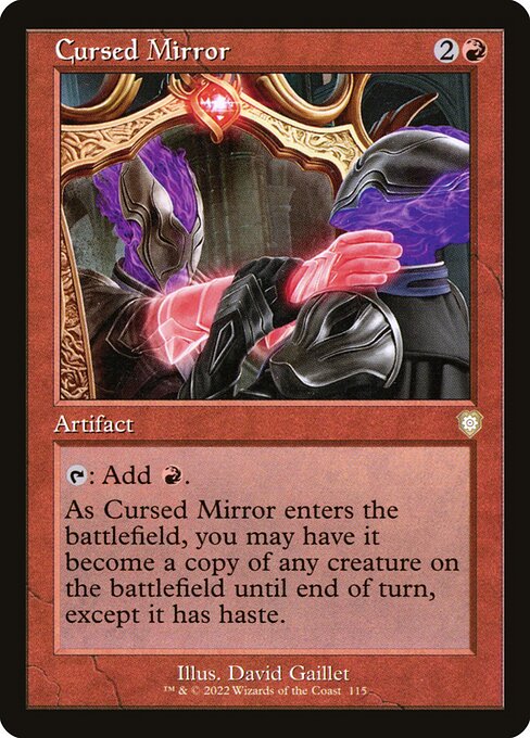 naokuroshop MTG [BRC][0115][赤][R][[EN][呪われた鏡/Cursed Mirror] NM