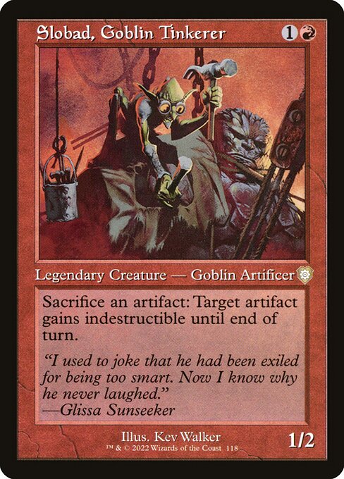 naokuroshop MTG [BRC][0118][赤][R][[EN][ゴブリンの修繕屋スロバッド/Slobad, Goblin Tinkerer] NM