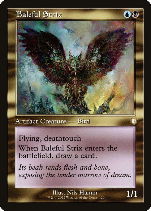 naokuroshop MTG [BRC][0120][多][R][[EN][悪意の大梟/Baleful Strix] NM