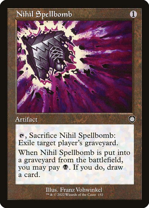 naokuroshop MTG [BRC][0152][茶][C][[EN][虚無の呪文爆弾/Nihil Spellbomb] NM