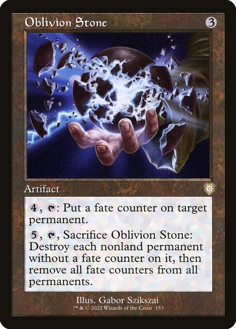 naokuroshop MTG [BRC][0153][茶][R][[EN][忘却石/Oblivion Stone] NM