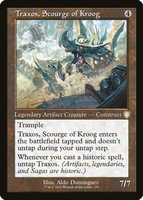 naokuroshop MTG [BRC][0170][茶][R][[EN][クルーグの災い魔、トラクソス/Traxos, Scourge of Kroog] NM