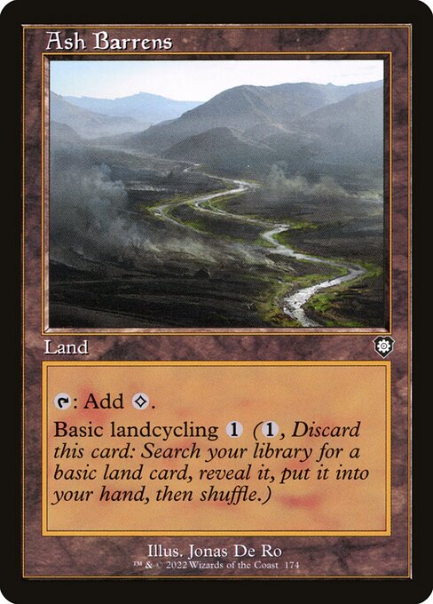 naokuroshop MTG [BRC][0174][土地][C][[EN][灰のやせ地/Ash Barrens] NM