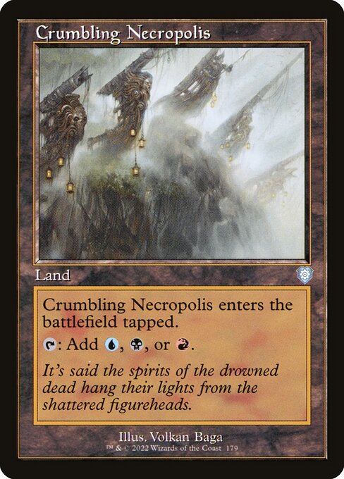 naokuroshop MTG [BRC][0179][土地][U][[EN][崩れゆく死滅都市/Crumbling Necropolis] NM