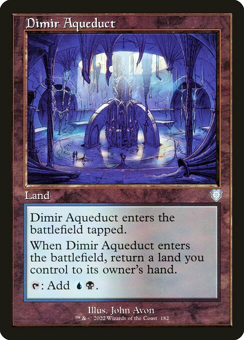 naokuroshop MTG [BRC][0182][土地][U][[EN][ディミーアの水路/Dimir Aqueduct] NM