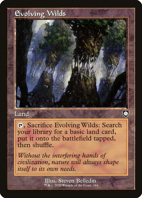 naokuroshop MTG [BRC][0184][土地][C][[EN][進化する未開地/Evolving Wilds] NM