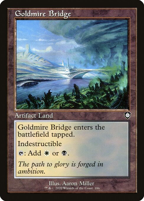 naokuroshop MTG [BRC][0186][土地][C][[EN][黄金沼の橋/Goldmire Bridge] NM