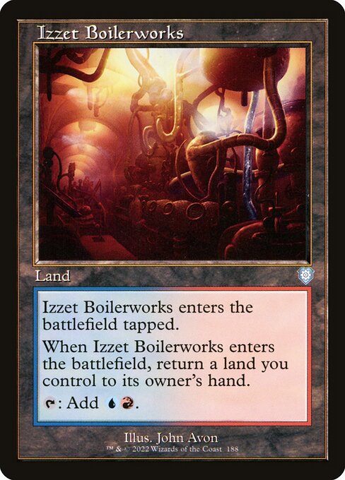 naokuroshop MTG [BRC][0188][土地][U][[EN][イゼットの煮沸場/Izzet Boilerworks] NM