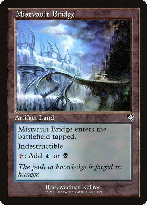 naokuroshop MTG [BRC][0189][土地][C][[EN][霧霊堂の橋/Mistvault Bridge] NM