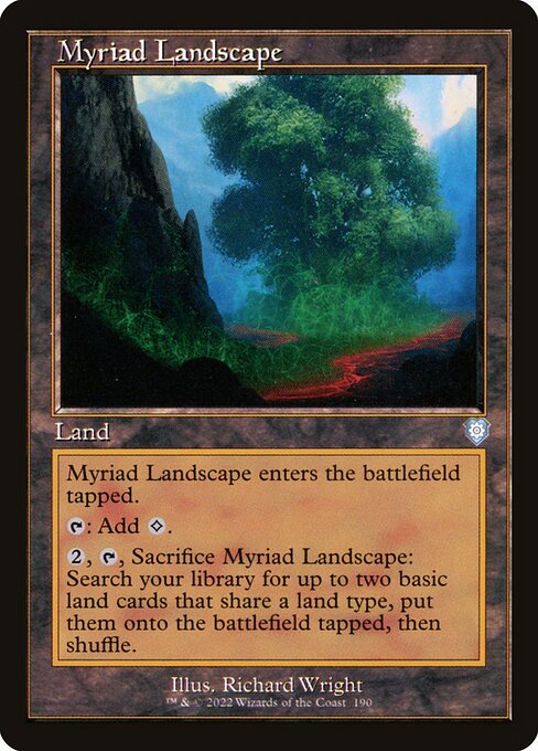 naokuroshop MTG [BRC][0190][土地][U][[EN][無限地帯/Myriad Landscape] NM