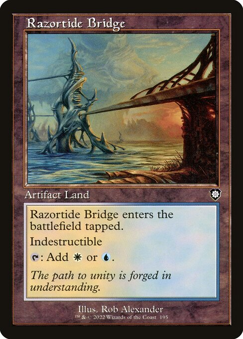 naokuroshop MTG [BRC][0195][土地][C][[EN][剃刀潮の橋/Razortide Bridge] NM