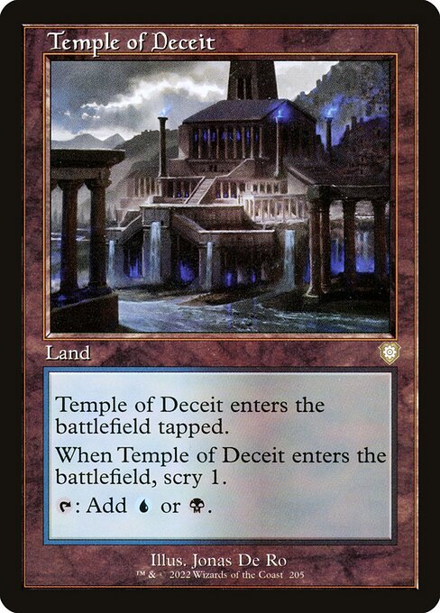 naokuroshop MTG [BRC][0205][土地][R][[EN][欺瞞の神殿/Temple of Deceit] NM