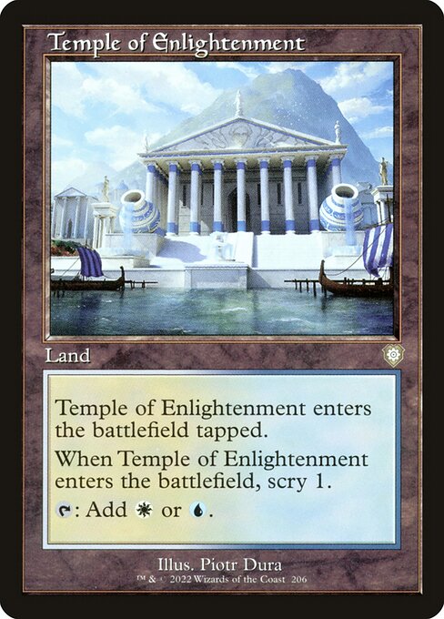 naokuroshop MTG [BRC][0206][土地][R][[EN][啓蒙の神殿/Temple of Enlightenment] NM