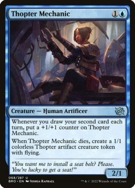 naokuroshop MTG [BRO][068][青][U][EN][飛行機械の整備士/Thopter Mechanic] NM