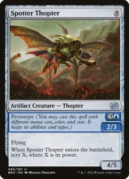 naokuroshop MTG [BRO][080][茶][U][EN][観測用飛行機械/Spotter Thopter]（foil） NM