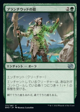 naokuroshop MTG [BRO][171][緑][U][JP][ブランチウッドの鎧/Blanchwood Armor]（foil） NM