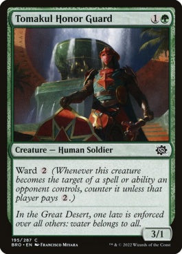 naokuroshop MTG [BRO][195][緑][C][EN][トマクルの儀仗兵/Tomakul Honor Guard]（foil） NM