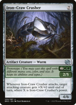 naokuroshop MTG [BRO][200][茶][U][EN][鉄管の破壊者/Iron-Craw Crusher]（foil） NM