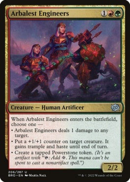 naokuroshop MTG [BRO][206][多][U][EN][大石弓の技師/Arbalest Engineers]（foil） NM