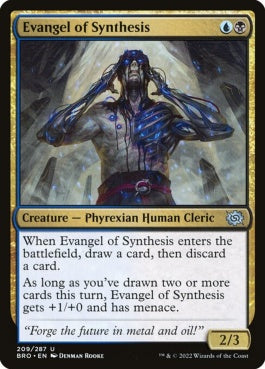 naokuroshop MTG [BRO][209][多][U][EN][統合の福音者/Evangel of Synthesis]（foil） NM