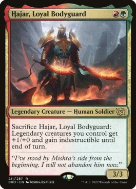 naokuroshop MTG [BRO][211][多][R][EN][忠実な護衛、ハジャール/Hajar, Loyal Bodyguard]（foil） NM