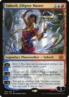 naokuroshop MTG [BRO][219][多][M][EN][金線使い、サヒーリ/Saheeli, Filigree Master]（foil） NM