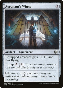 naokuroshop MTG [BRO][231][茶][C][EN][飛空士の翼/Aeronaut's Wings]（foil） NM