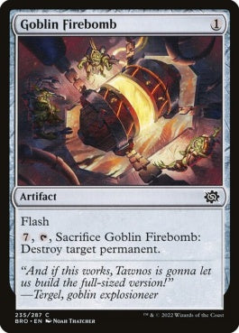 naokuroshop MTG [BRO][235][茶][C][EN][ゴブリンの焼夷弾/Goblin Firebomb]（foil） NM