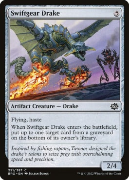 naokuroshop MTG [BRO][251][茶][C][EN][速歯車のドレイク/Swiftgear Drake] NM