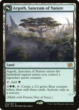 naokuroshop MTG [BRO][256][土地][R][EN][自然の聖域、アルゴス/Argoth, Sanctum of Nature]（foil） NM