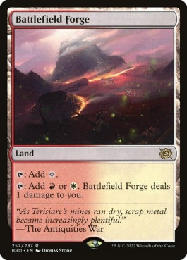 naokuroshop MTG [BRO][257][土地][R][EN][戦場の鍛冶場/Battlefield Forge]（foil） NM