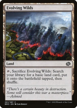 naokuroshop MTG [BRO][261][土地][C][EN][進化する未開地/Evolving Wilds]（foil） NM