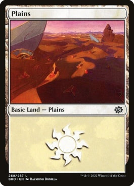 naokuroshop MTG [BRO][268][土地][C][EN][平地/Plains]（foil） NM