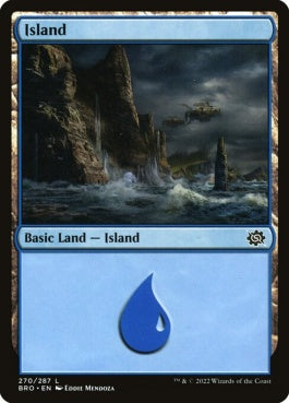 naokuroshop MTG [BRO][270][土地][C][EN][島/Island]（foil） NM