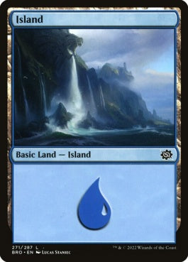 naokuroshop MTG [BRO][271][土地][C][EN][島/Island]（foil） NM