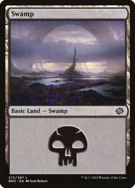 naokuroshop MTG [BRO][272][土地][C][EN][沼/Swamp]（foil） NM