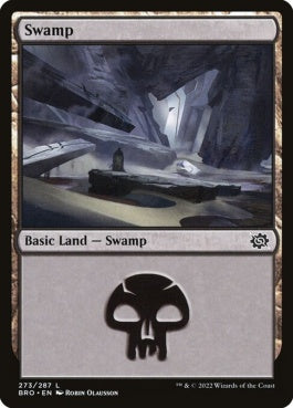 naokuroshop MTG [BRO][273][土地][C][EN][沼/Swamp]（foil） NM