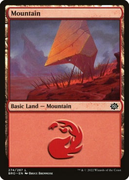 naokuroshop MTG [BRO][274][土地][C][EN][山/Mountain]（foil） NM