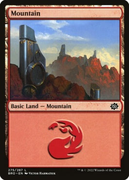 naokuroshop MTG [BRO][275][土地][C][EN][山/Mountain]（foil） NM