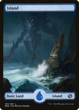 naokuroshop MTG [BRO][281][土地][C][EN][島/Island]（foil） NM