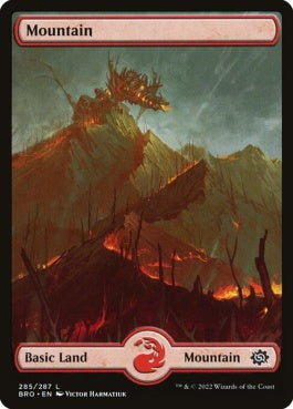 naokuroshop MTG [BRO][285][土地][C][EN][山/Mountain]（foil） NM