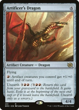 naokuroshop MTG [BRO][291][茶][R][EN][工匠のドラゴン/Artificer's Dragon]（foil） NM