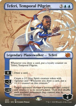 naokuroshop MTG [BRO][293][青][M][EN][時間の旅人、テフェリー/Teferi, Temporal Pilgrim]（foil） NM