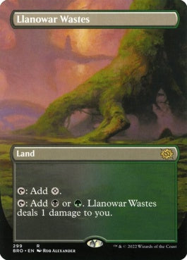 naokuroshop MTG [BRO][299][土地][R][EN][ラノワールの荒原/Llanowar Wastes]（foil） NM