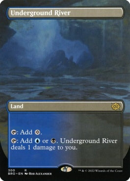 naokuroshop MTG [BRO][300][土地][R][EN][地底の大河/Underground River]（foil） NM